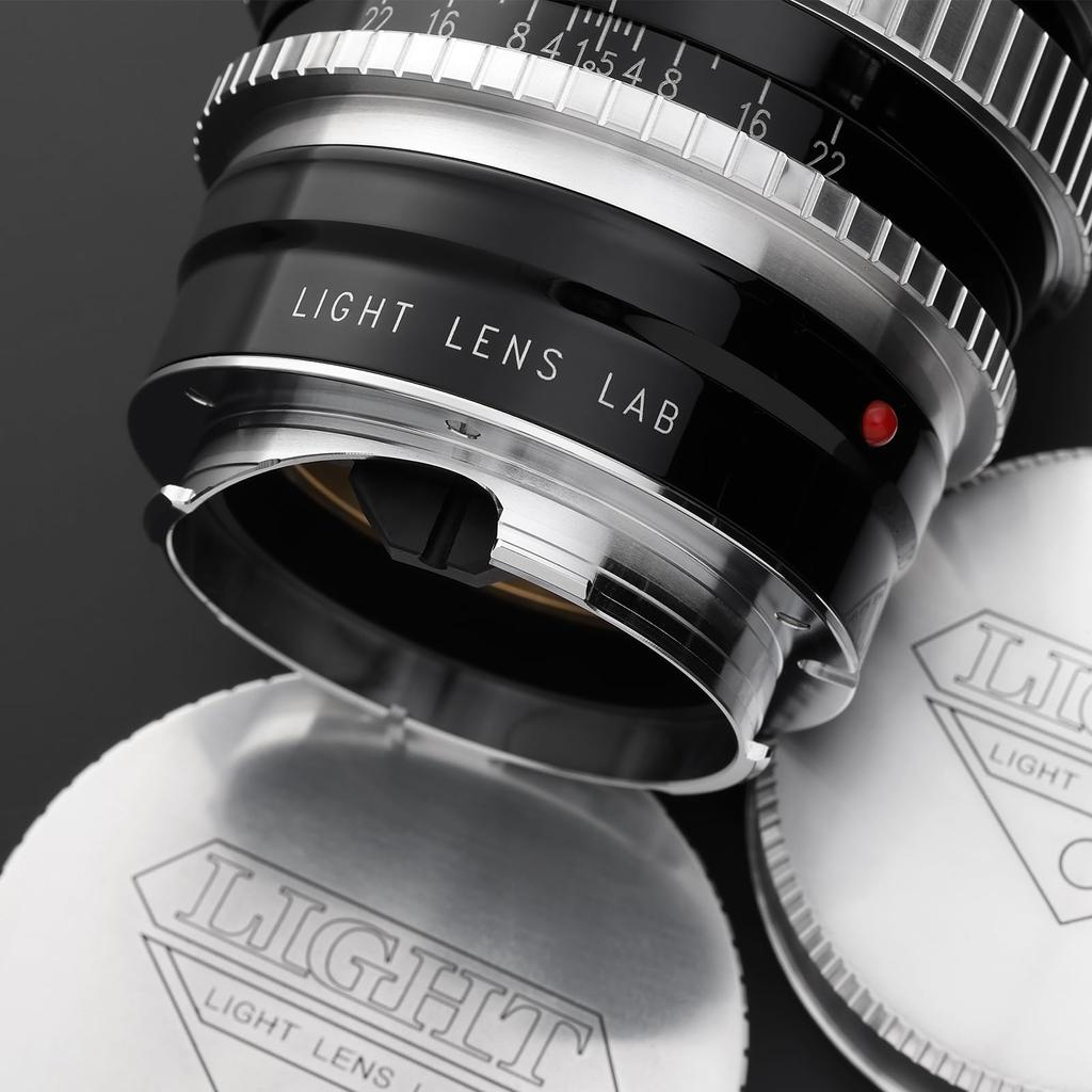 LIGHT LENS LAB 50mm Z21 Prime Leica M Reproduction of the French Angenieux 50mm Type S21 Manual Piano Integrated Lens Hood M-Mount F1.5 Lens,