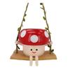 Swing Mushroom Hanging Planter Cartoon Mushroom Flower Pot Resin Succulents Planter
