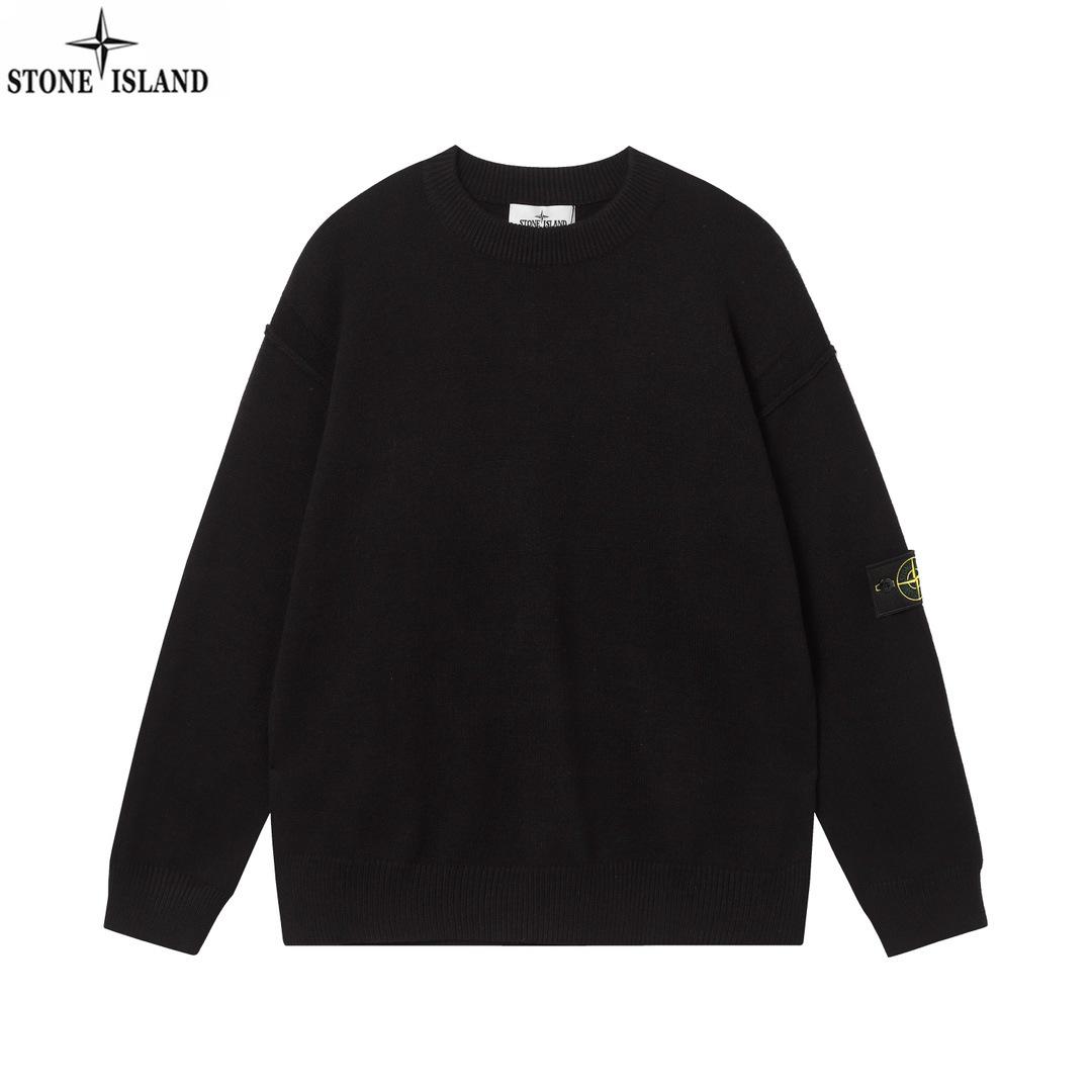 Discount Market 2025 Crossstone Island Classic Lente Wol Trui - Ronde Hals Pullover met Basic Mouwen voor Koppels M
