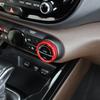 For Kia Soul -2025 2PCS High-End Version Aluminum Red Blue Black Air Conditioner Knob Trim Ring Control Adjust Button Cover