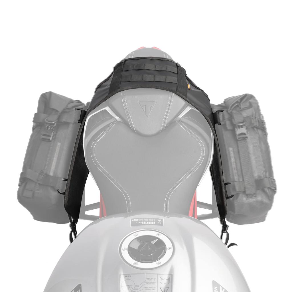 Rhinowalk Side Bag Base - Motorcycle Side Bag Fitting System - Easy Installation - Motorcycle Side Bag Holder - Increases Load Capacity - Universal Ty