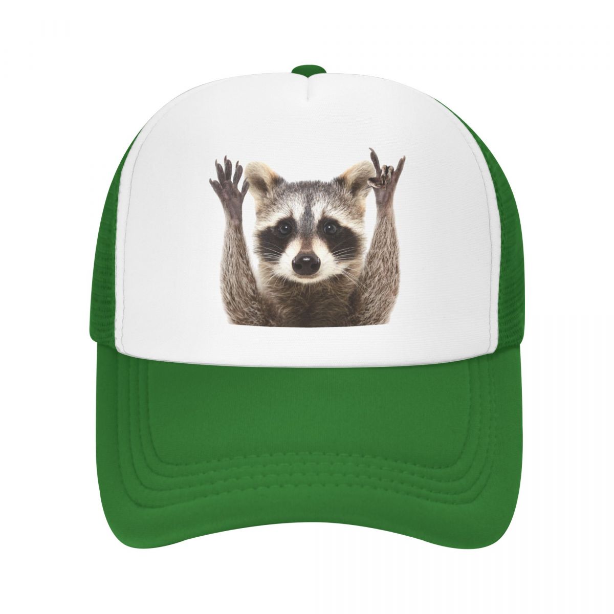 

Модная бейсболка с изображением енота WoUnisex Унисекс Дышащая шляпа дальнобойщика Производительность Snapback Шляпы Летние кепки Trucker Hat