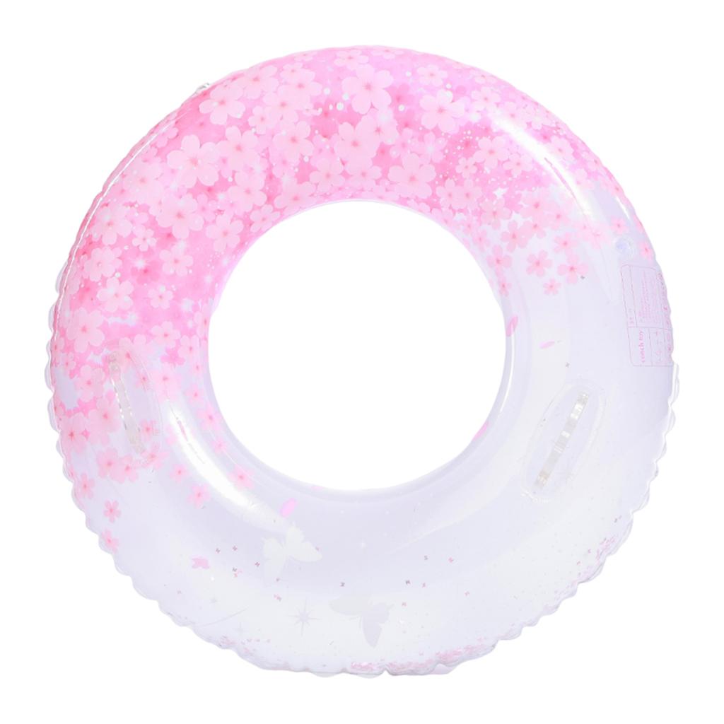 Bouée gonflable Fleur de cerisier Bouée de natation gonflable Bouées Flotteurs ronds Bouées flottantes pour piscine pour enfants de 5 à 10 ans