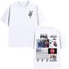 PNL Album Cantante Rap Francese Modello Stampato T-shirt Le Monde Chico T-shirt Estiva Hip Hop Moda Casual Street Wear Unisex