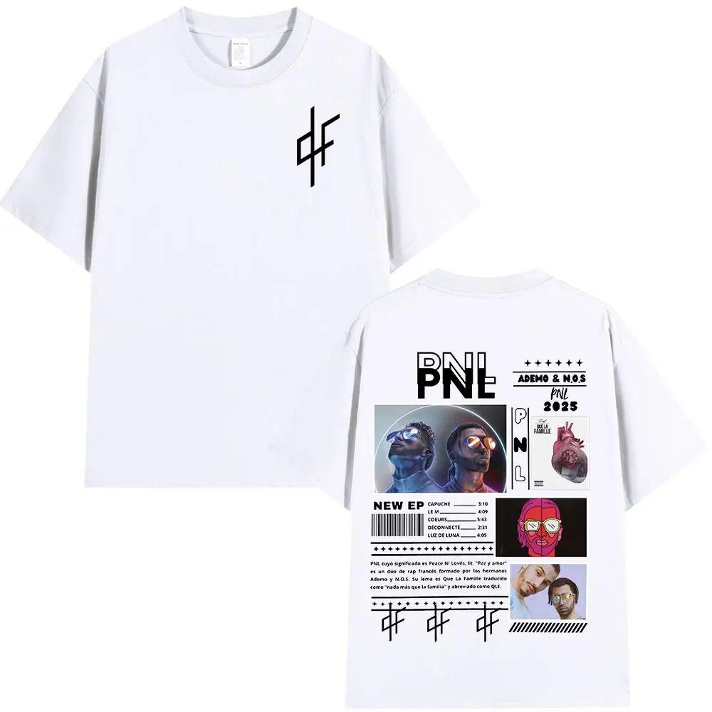 PNL Album Cantante Rap Francese Modello Stampato T-shirt Le Monde Chico T-shirt Estiva Hip Hop Moda Casual Street Wear Unisex