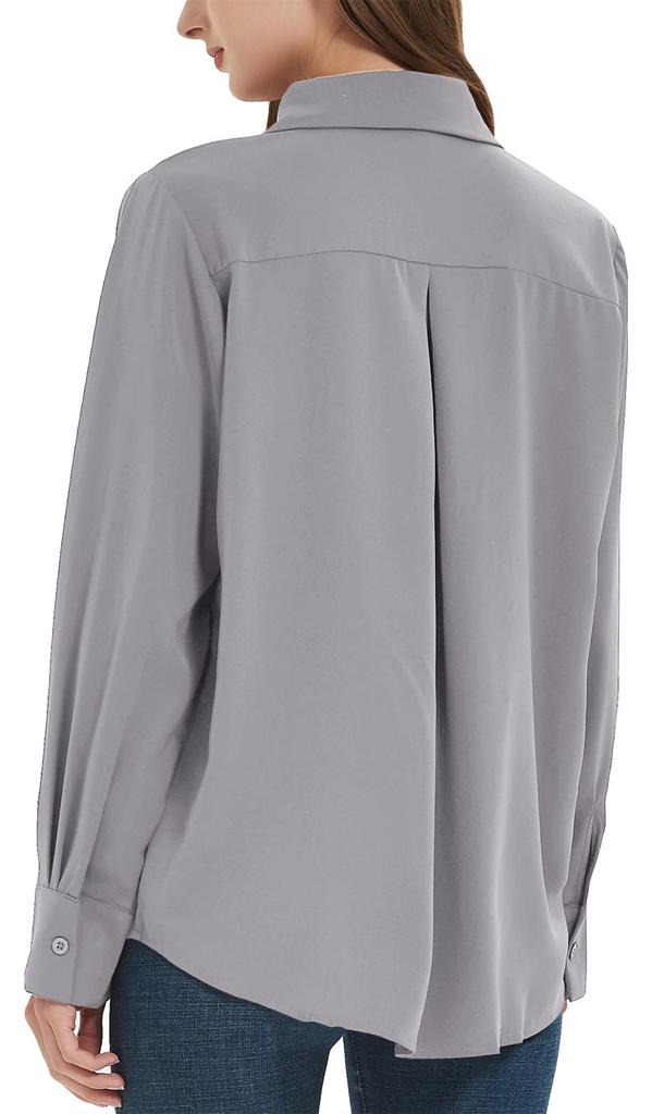 SPRING SEAON Shirt Loose Long Plus Casual Everyday Size M Women's Blouse, Soft, No-Iron, Fit, Sleeve, Sizes, Fashion, Commuting, Wear, Breathable,