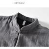 Autumn and Winter Warm Jackets for Men Chinese Style Traditional Buckle Padded Jacket Casual Stand Collar Cotton Linen Thicken Parkas Coat