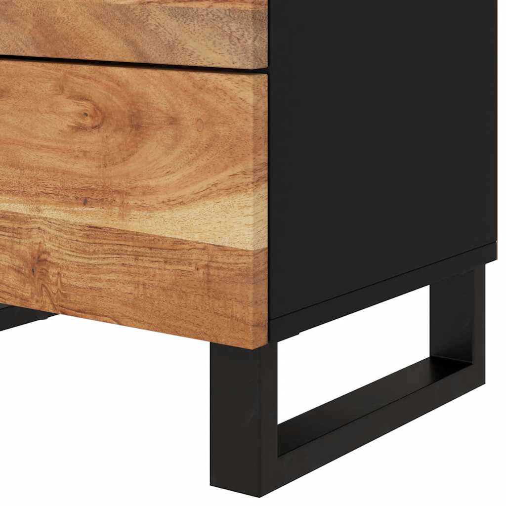 Nightstand 50 x 33 x 62 cm Solid Acacia Wood & Engineered Wood