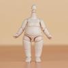 YMY 8.8cm Pear-Shaped Doll Body with YMY 1/12 Scale Cute Fat Action Figure, Light Tan, Suitable for New Year's Gifts, with 1/8 BJD and GSC Doll Heads