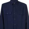 Polo Ralph Lauren Ss23 Solid Color Polo Collar Single Breasted Long Sleeve Shirt Men Shirts Blue 710890432-001
