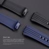 Replacement Silicone Watch Band For Casio ECB-10YP ECB-10YPB ECB-950 Edifice Series Rubber Strap Men's Watch Bracelet 20mm