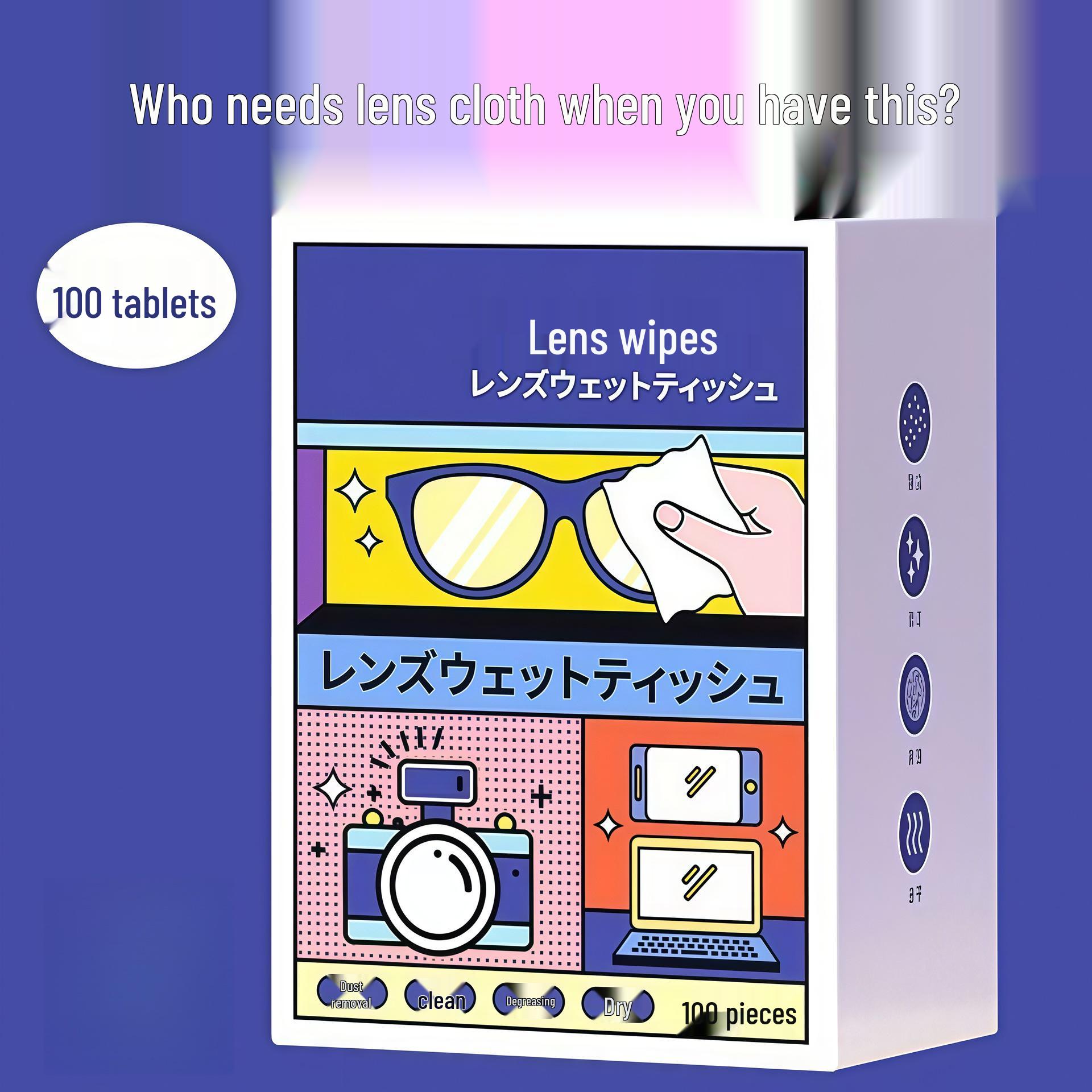 Disposable Lens & Screen Cleaning Wipes