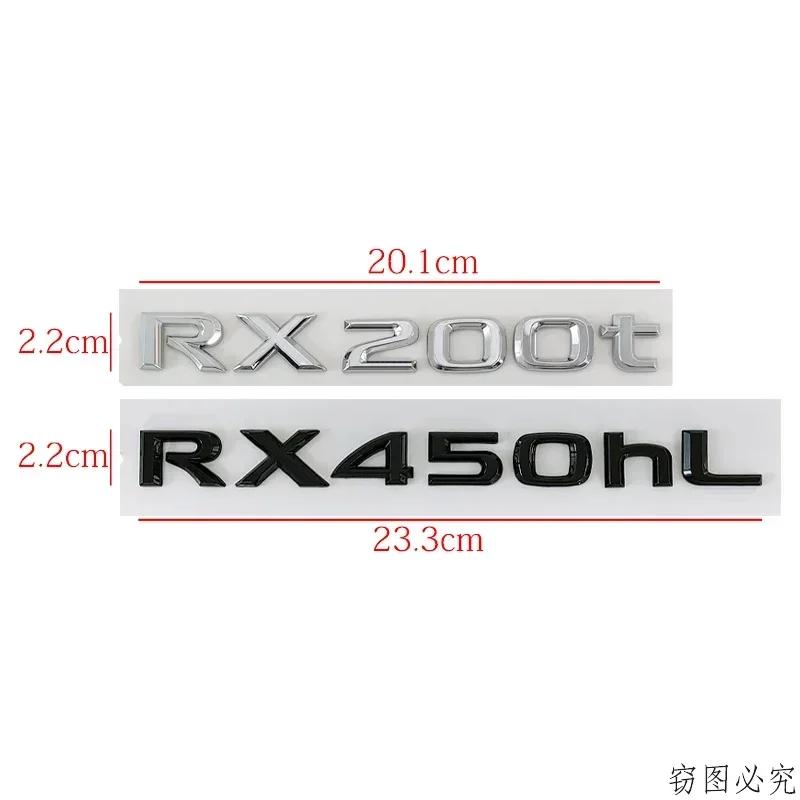 ABS Car Rear Trunk Emblem Body Letter Decal for Lexus RX450hL RX200t ES200t RX450h Exterior Decoration