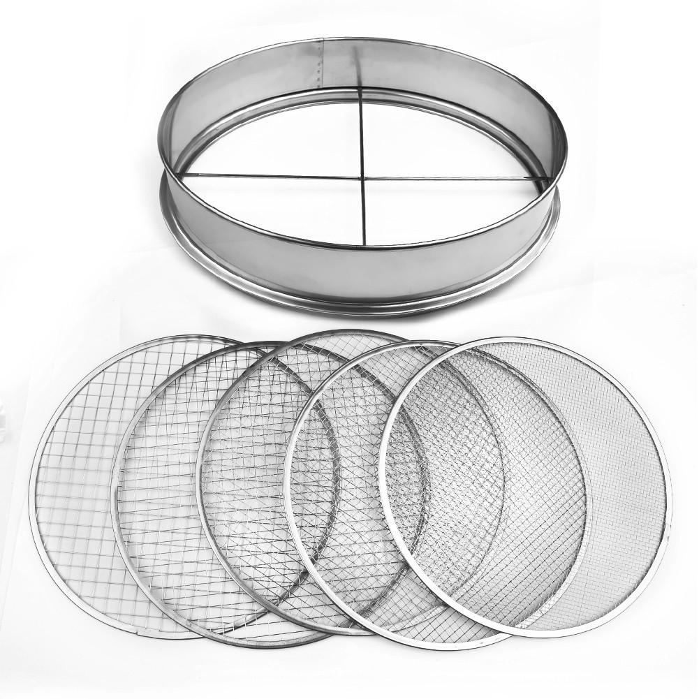 Setaccio Per Farina In Acciaio Inox 304 – Maglia Fine 80 Mesh, Rotondo, Leggero, Con Anello Per Appendere, Argento