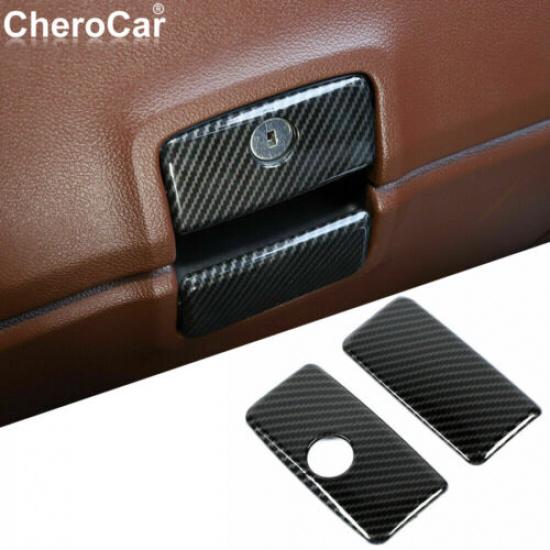 Co-pilot Storage Box Handle Cover Trim Sticker for Chevy Silverado/GMC 2014-2018