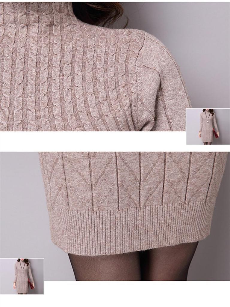 WesRiva Long Sleeve Mini Tunic Solid Simple Knit Black Women's Dress, Color, Top, Cute, Stylish, Outing, Elegant, Spring, Summer, Fall, Winter, (FREE,