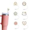 Pearl Rhinestone Straw Topper, Bling Straw Cover for Stanley Tumbler, Dust-Proof Straw Cap, Multiple Styles