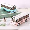ABS Simulate Car Model Exquisite City Tourist Car Toddlers Child Tour Bus Model  Gift for Boy