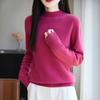 Semi-high-neck Knitted Sweater, Women's Pullover Sweater, New Autumn and Winter Loose Inner Layer, Warm Base Layer