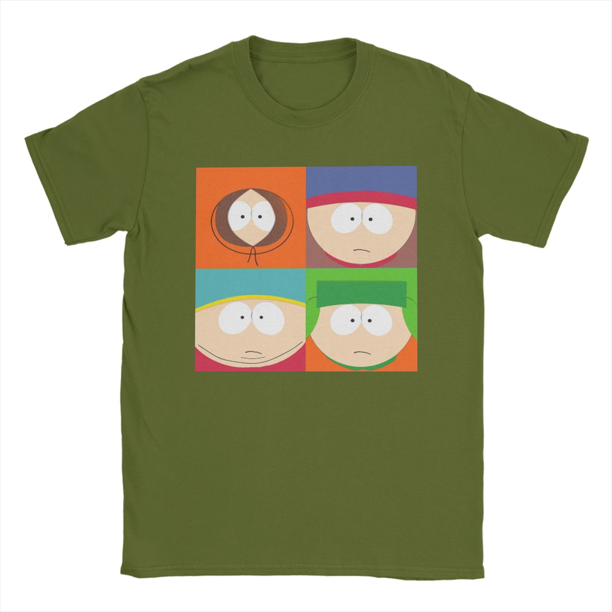 

Мужская футболка The Boys Southparks Винтажная футболка из чистого хлопка с круглым вырезом и коротким рукавом, одежда больших размеров 4XL