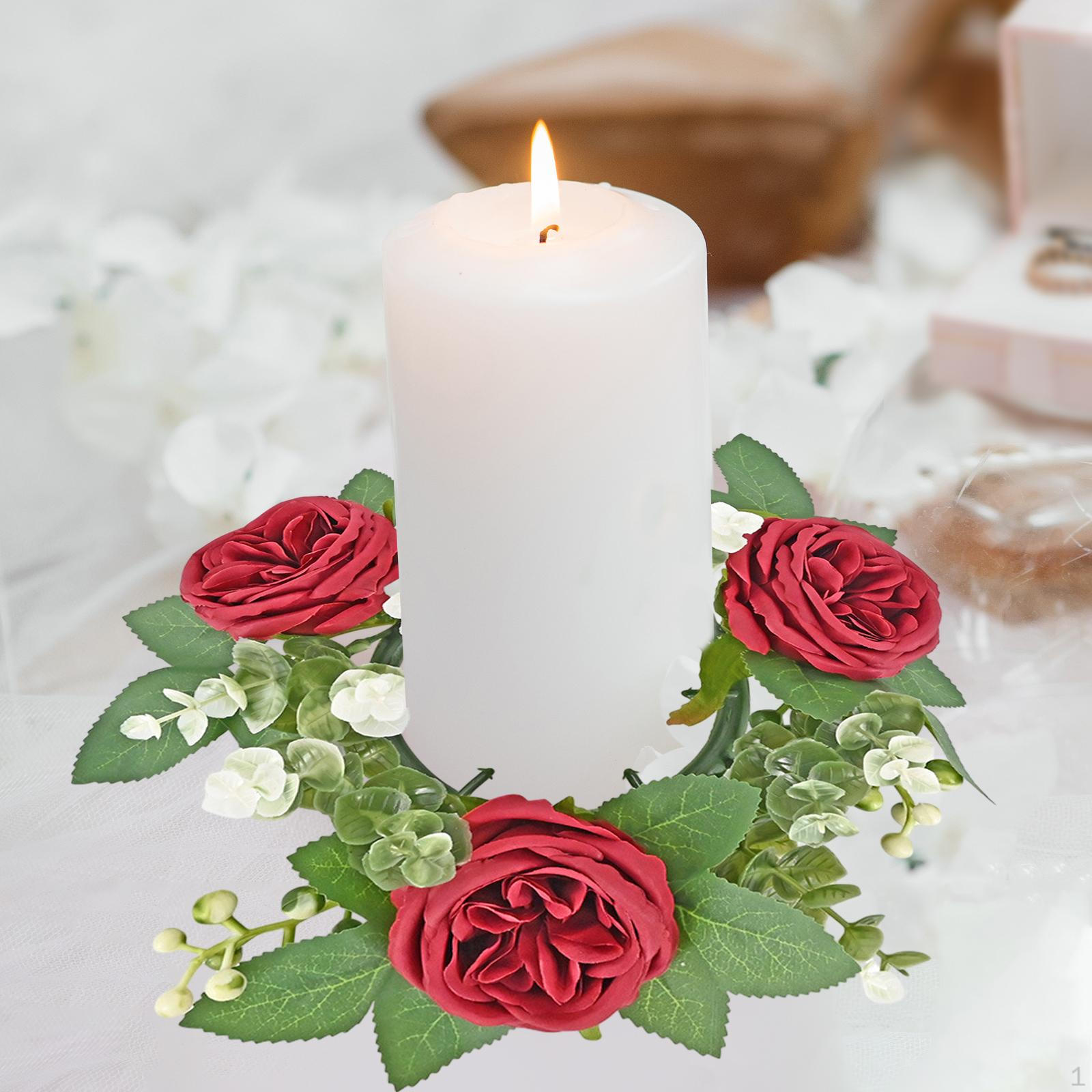 

Кольцо для свечи Искусственный венок Столб Подсвечник Маленький Бохо для столешницы шампанского