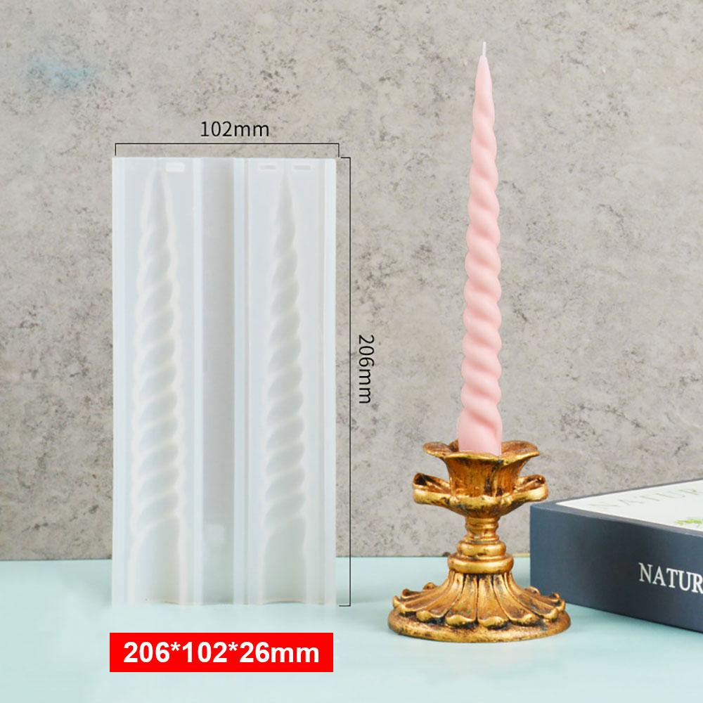For Fun DIY Long Strip Church Candle Mould Irregular Shape Candle Silicone Mold Candlelight Dinner Handmade Candle Making Mold