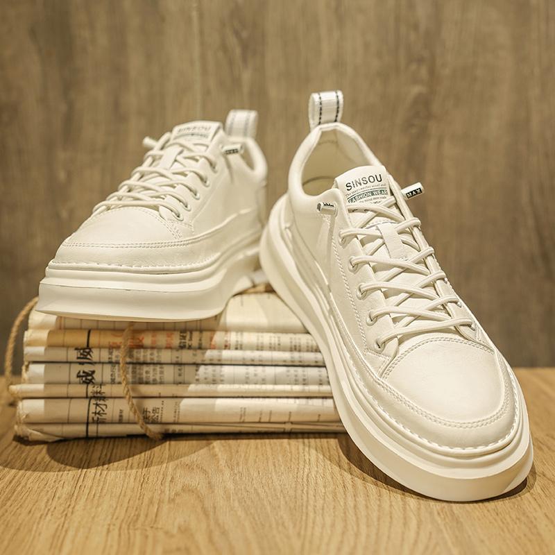 Xiaobai autumn new casual board shoes white shoes leather shoes sports trendy shoes