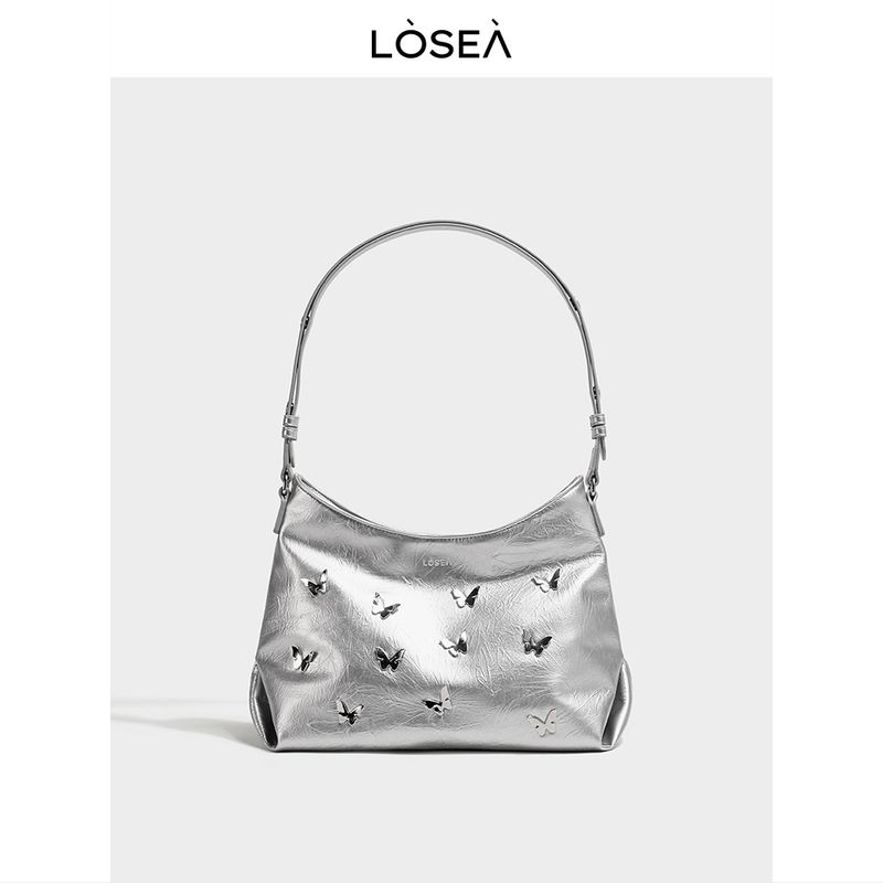 

Losea Original Butterfly Lady Large Capacity Totes Silver
