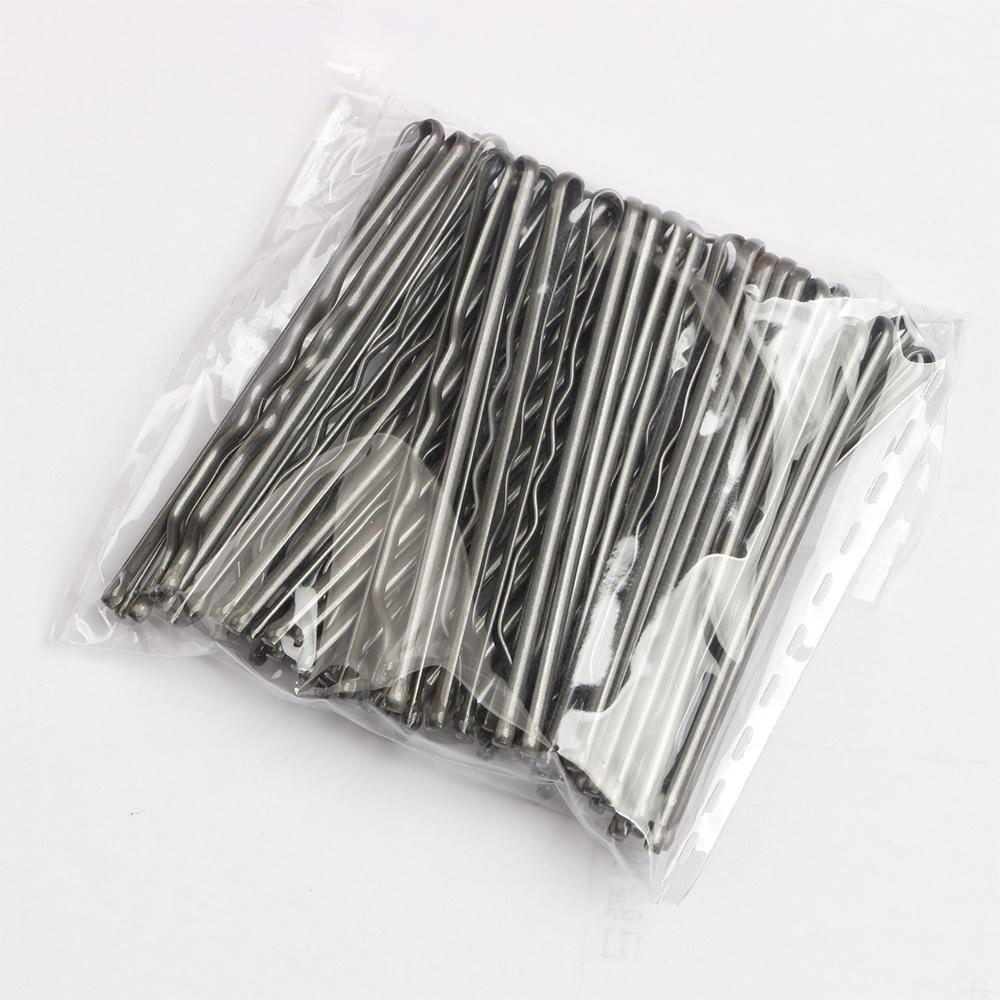 50pcs Women Girls Solid Bobby Pin Hair Clip Casual Curly Wavy Grips Hairstyle Hairpins Styling Hair Accessories 5cm