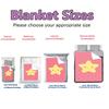 Star Pattern Flannel Throw Blanket Soft Cozy Fleece for Home Office Sofa and Car All Season Fun Gift 150x200cm