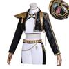 Kpop Demon Hunters Anime Character Black Gold Halloween Role Playing Costume With Faux Leather