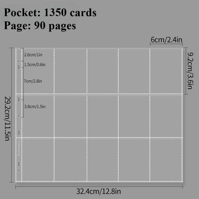 5-15 Grid Binder Photocard Holder 10-90pcs Inner Page Large Capacity Photo Album Idol Card Collect Book Poka Cards Binder Album