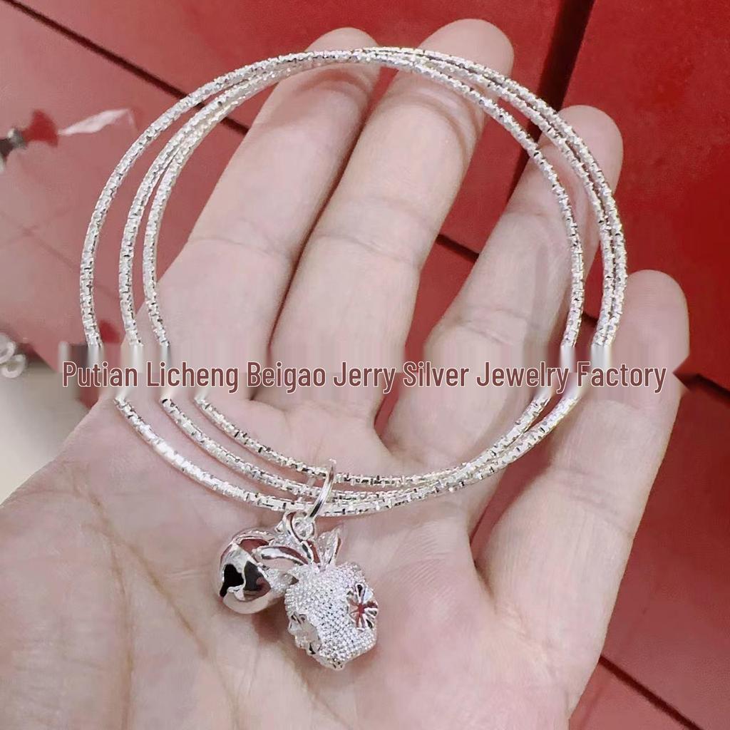 Bransoletka z gwiazdkami posrebrzana na Walentynki dla kobiet - Modny prezent w stylu Douyin dla przyjaciółki