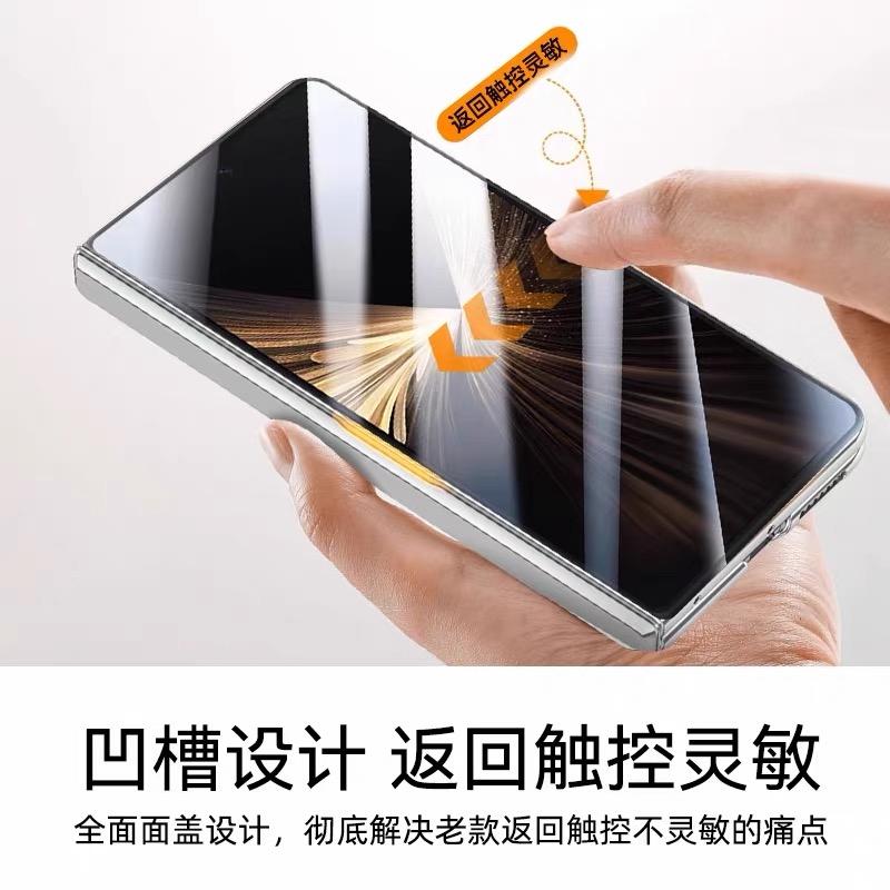 For Honor Magic V5 Case For MagSafe Magnetic Transparent Cover Central Axis Hinge Camera Stand With Tempered Glass Film Shell