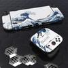 PlayVital Nintendo Switch 2 Console and Protective Sticker Set Includes Customizable Vinyl Dock Grips Stickers Great Wave off (2025) Joy-Con (2 Sets)