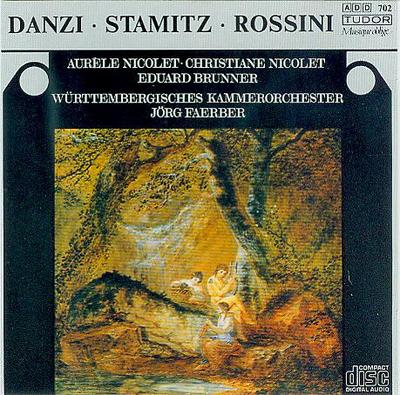 CD FAERBER, BRUNNER; WURRTEMBERG CO - Danzi/Stamitz: Flûte/Cl.Concs.  702 Tudor Japon Classique Occasion