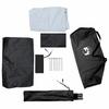 Dome Camping Tent for 3 Persons White & Dark Waterproof