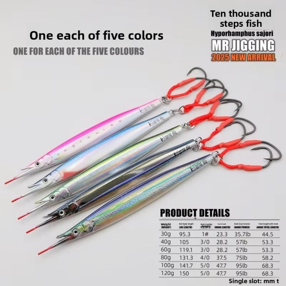 40g-60g Weight Tuna Bait Metal Material Spanish Mackerel Lure  Deep Sea Fishing