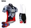 Spring Mountain Bike Jersey Long Sleeve Short Sleeve 9D Gel Cycling Pants Suit Men Zipper Cycling Jersey Set
