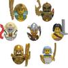 Medieval Military War Soldier Doll Building Block Spartan Soldier Crusader Roman Knight Weapon Sword Helmet Children's Toy Gifts