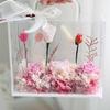 Acrylic Flowers Handbag Gift Bag with Ribbon for Christmas and Thanksgiving