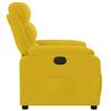 Electric Recliner Chair Yellow Velvet