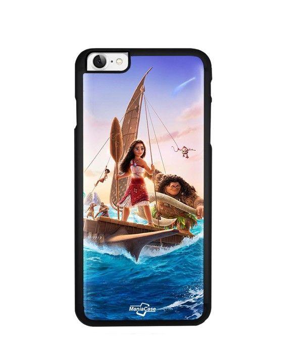 Coque de téléphone - Disney - Iphone 8 - Souple - Silicone - Vaiana 2 equipage schwarz