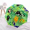 1pc Cat Jungle Fashionable Automatic Opening/Closing Folding Umbrella with 8 Bones, Windproof Portable, Daily Use069