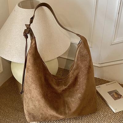 Retro Style Large Capacity Underarm Bag Women's Fashion Matte Texture Shoulder Bag Tote Bag