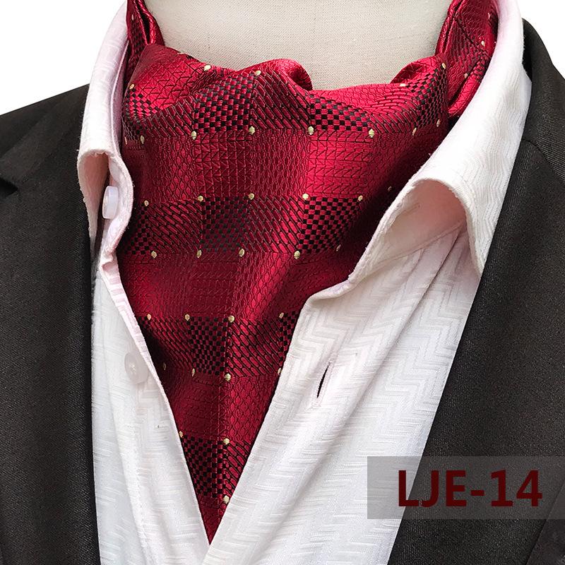 Men's Wide Tie Large Pattern Snood Scarf