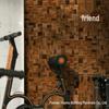 Elegant Black Walnut Wood 3D Wall Décor for Hotel, Club, Living Room, Dining, or Entrance Hall.