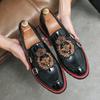 Zapatos de Cuero sin Cordones Estilo Británico para Hombre Tallas Grandes Primavera 2025 - Modernos, a la Moda, Business Casual