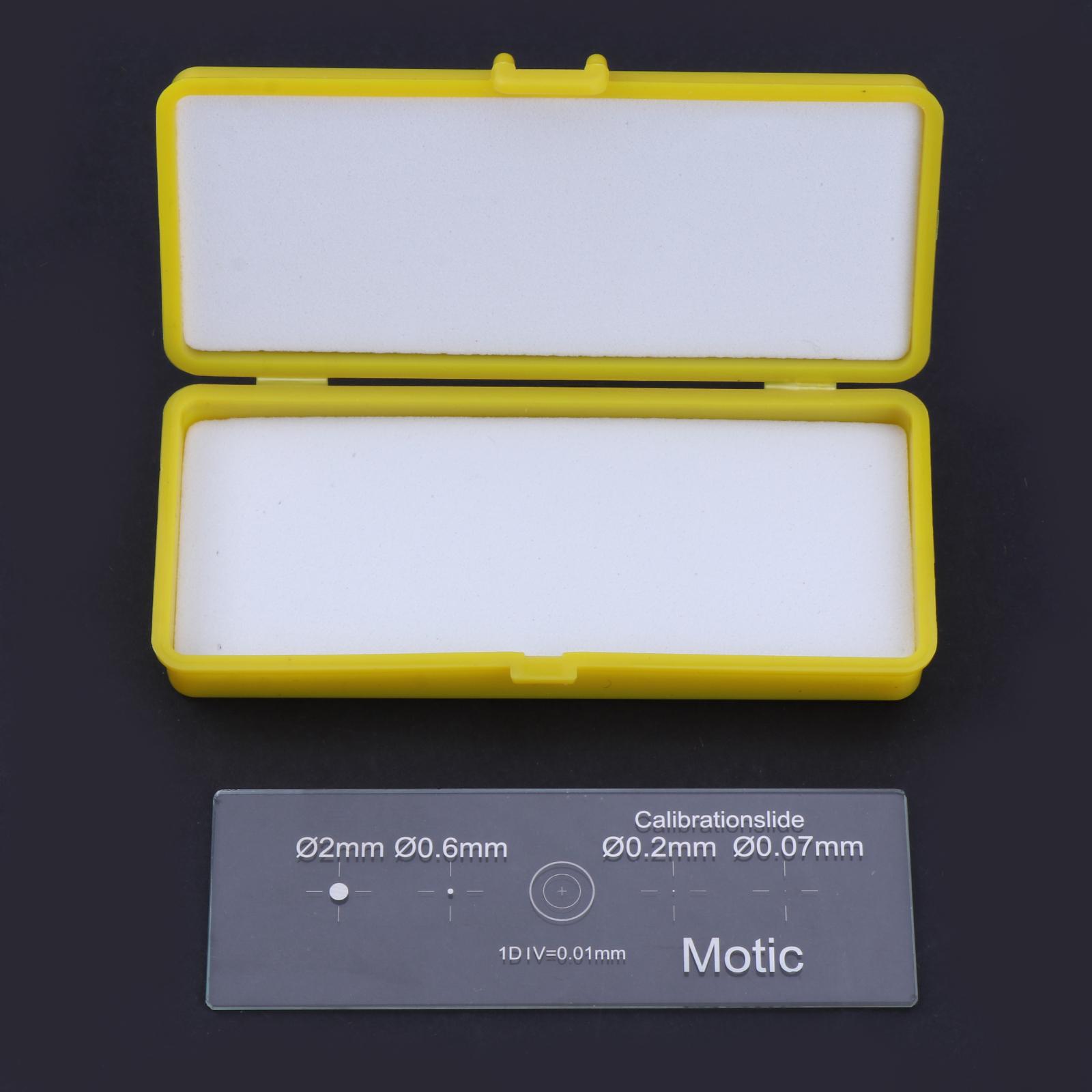 0.01mm Stage Micrometers Glass slide Reticle Measuring Calibration Ruler DIV=0.01mm for Biological Microscopes