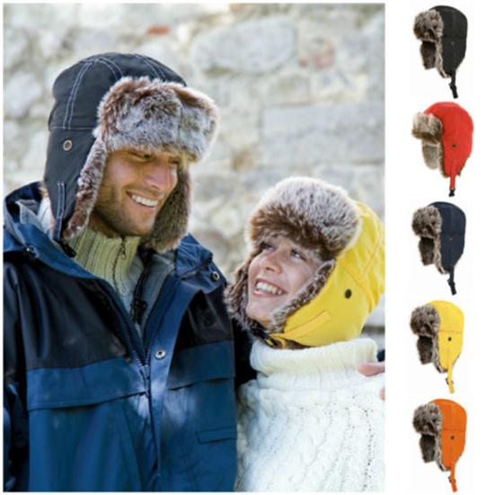 Trappermütze Unisex Verstellbar Kunstfell Winddicht Outdoor-Hut für Winter
